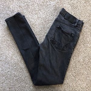 All-Saints Cigarette Jean in Black Wash
